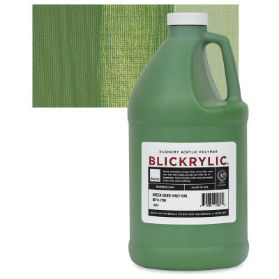 Blickrylic Student Acrylics - Green Oxide, Half Gallon