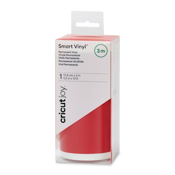 Open in modal - Cricut Joy Permanent Smart Vinyl - Red, Matte, 5-1/2" x 10 ft, Roll (In packaging)
