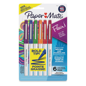 Paper Mate Flair Bold Pens - Set of 6
