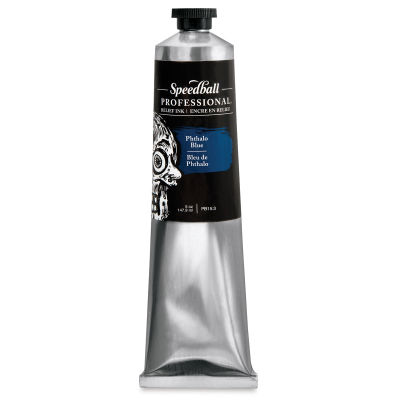 Speedball Professional Relief Ink - Phthalo Blue, 5 oz, Tube