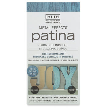 Metal Effects Patina Oxidizing Finish Kit -  Blue Patina, front of package
