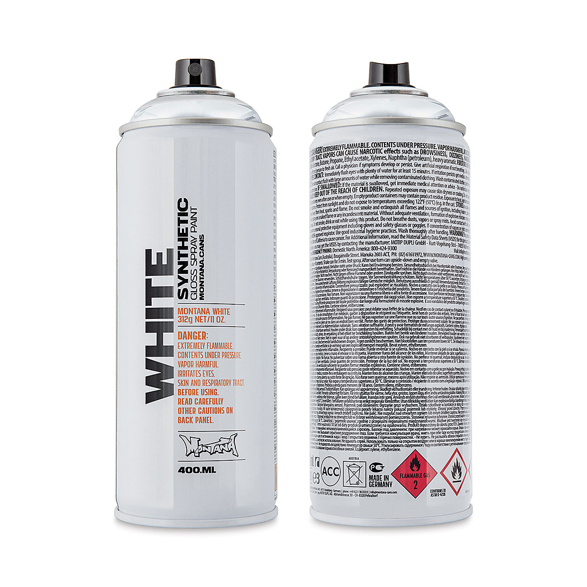 Montana White Spray Paint 400ml