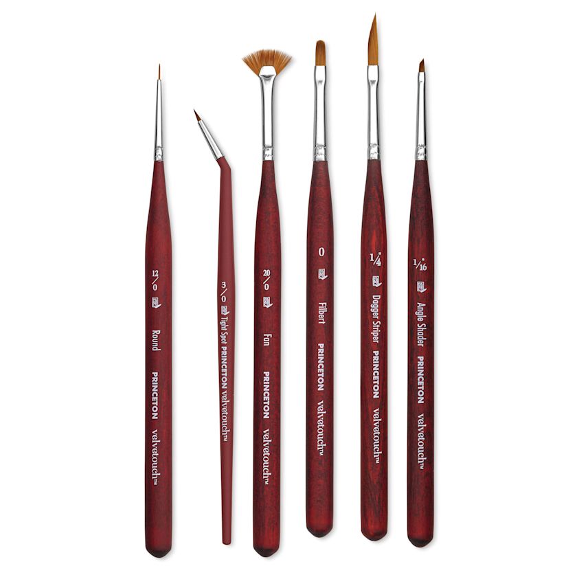 Princeton Velvetouch Synthetic Mini Brushes And Set 