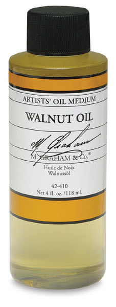 M. Graham Walnut Oil - Front view of 4 oz bottle shown