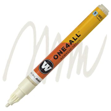 Open in modal - Molotow One4All Acrylic Marker - 2 mm, Nature White marker and swatch