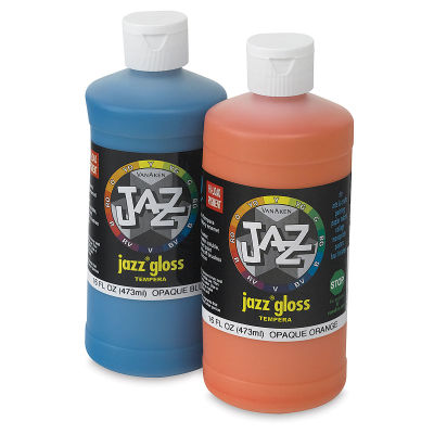 Jazz Gloss Tempera 16 oz Bottles – Blue and Orange