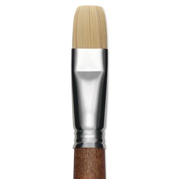 Open in modal - Escoda Futura Synthetic Bristle Brush - Series 5420, Bright, Size 20, Long Handle, close-up