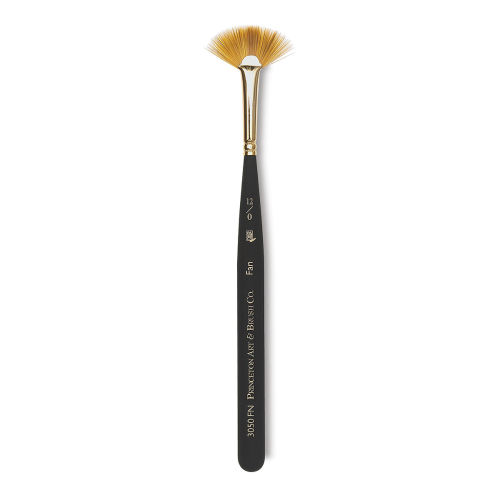 Princeton Mini Brush - Fan, Mini Handle, Size 12/0