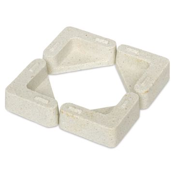 Open in modal - The Ceramic Shop Stacking Tile Holder - Pkg of 4 - forming a square