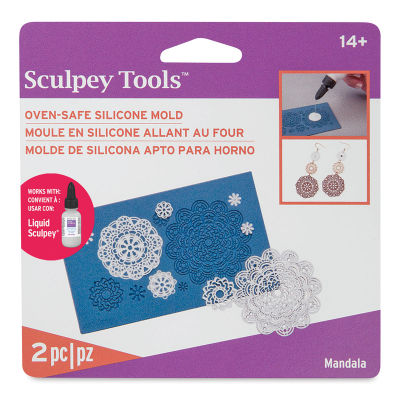 Sculpey Oven Safe Mandala Mold (front of package)