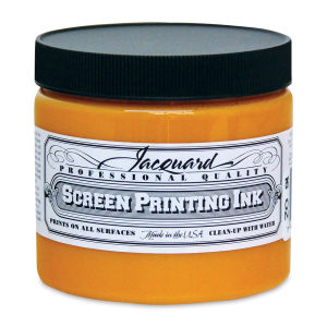 Jacquard Screen Printing Ink - Golden Yellow, 16 oz