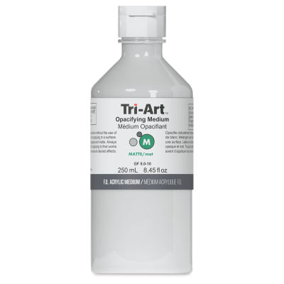 Tri-Art Acrylic Opacifying Medium - Front of 250 ml Bottle
