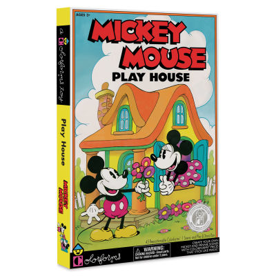 Colorforms Cling Vinyl Play Set - Retro Mickey Mouse, front of the packaging