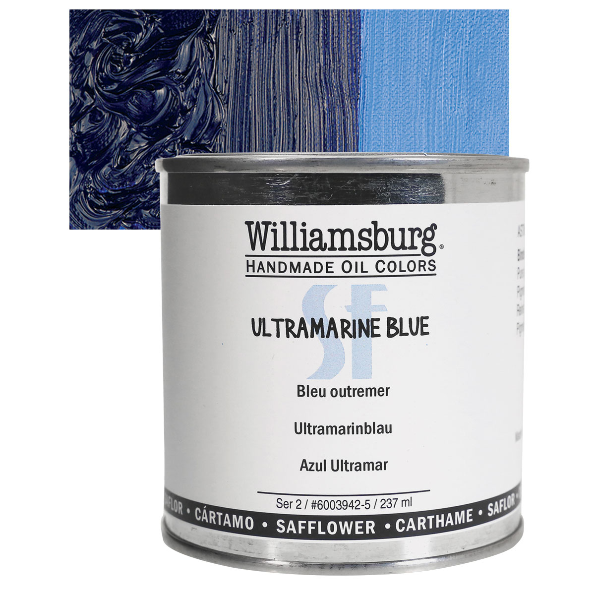 Williamsburg Handmade Safflower Oil Color - Ultramarine Blue, 8 oz can ...