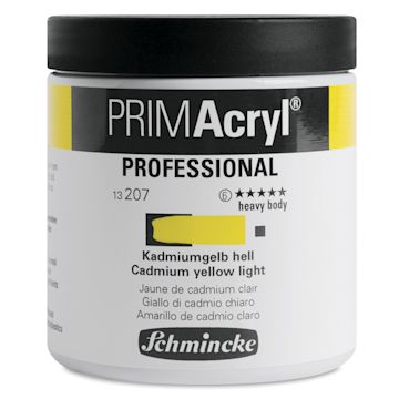 Open in modal - Schmincke Primacryl Professional Acrylic Paint - Cadmium Yellow Light, 237 ml Jar
