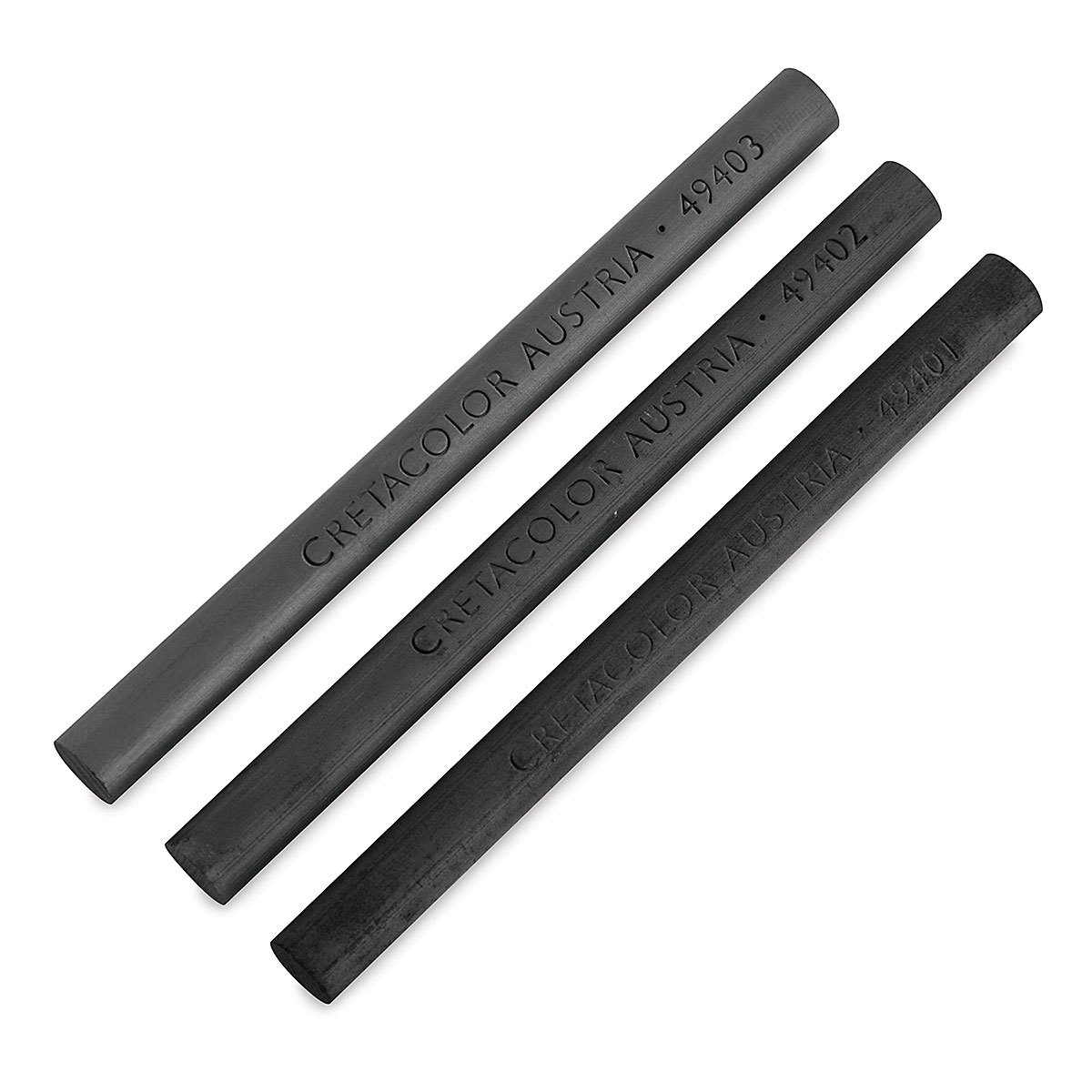 Pro Art Charcoal Compressed Charcoal Sticks, dark grey, for