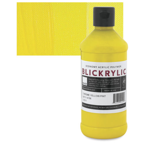 Blickrylic Student Acrylics - Chrome Yellow, Pint