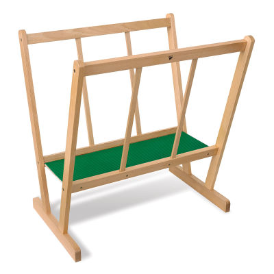 Avanti Wooden Print Rack - Angled view of empty Rack showing non-skid bed
