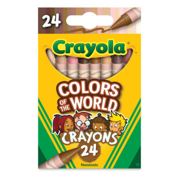 Crayola Colors of the World Crayons - Front of package of Set of 24