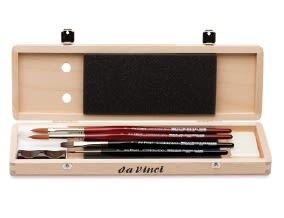 04313-1001-WOODEN BOX BRUSH SET-COSMTOP SPIN CASANEO