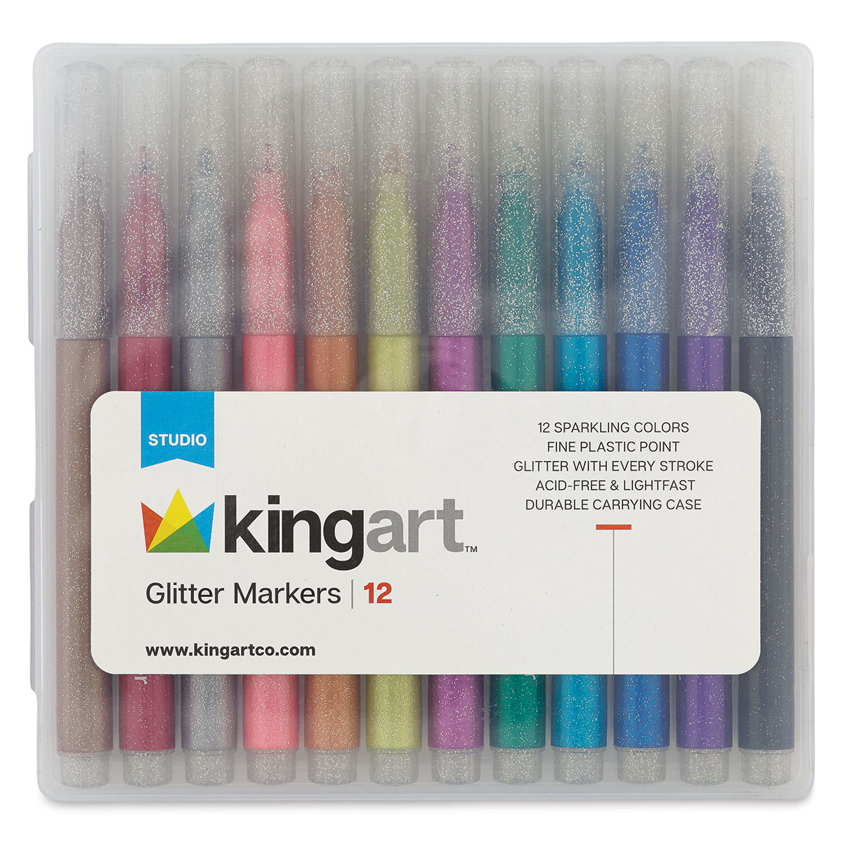 Kingart Glitter Marker Set