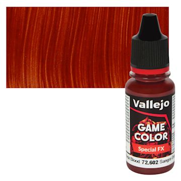 Open in modal - Vallejo Game Color Special FX Acrylic Paint - Thick Blood - Bottle and Swatch