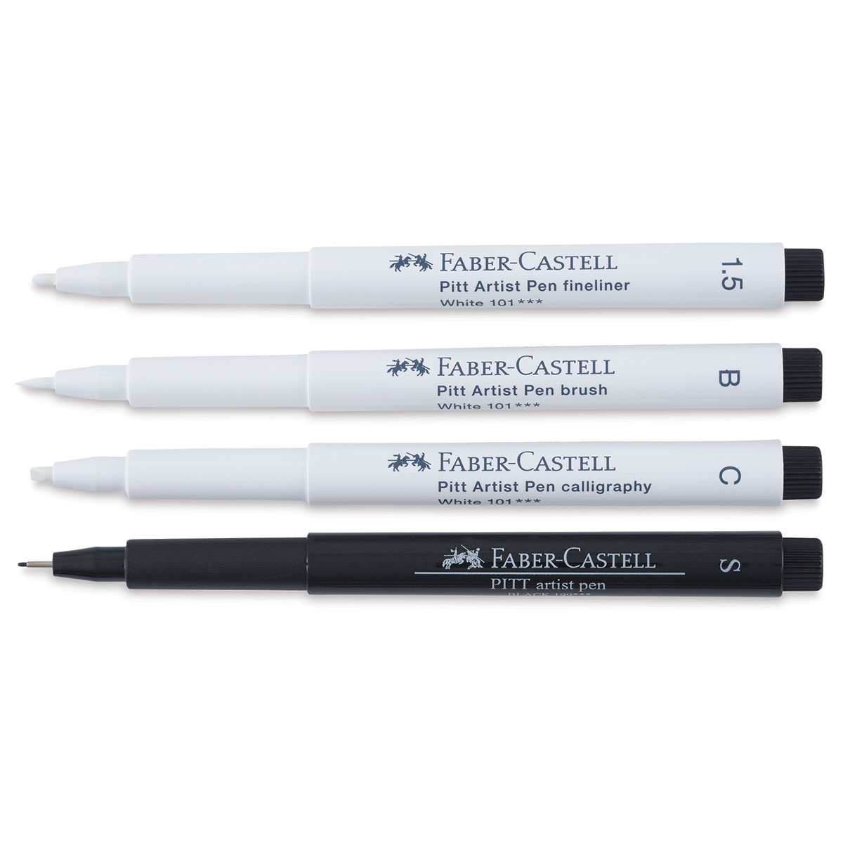 Faber Castel 2 Marqueurs Feutre blanc 1.5 Pitt Artist Pen