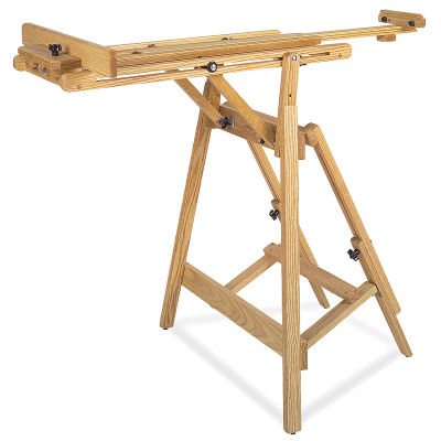 Best Manzano Easel - Angled view with mast set in horizontal position