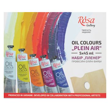 Open in modal - Rosa Gallery Oil Paint - Set of 5, Plein Air, 45 ml