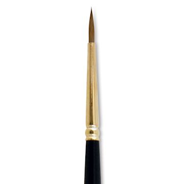 Open in modal - Silver Brush Renaissance Red Sable Brush - Round, Short Handle, Size 2 close up