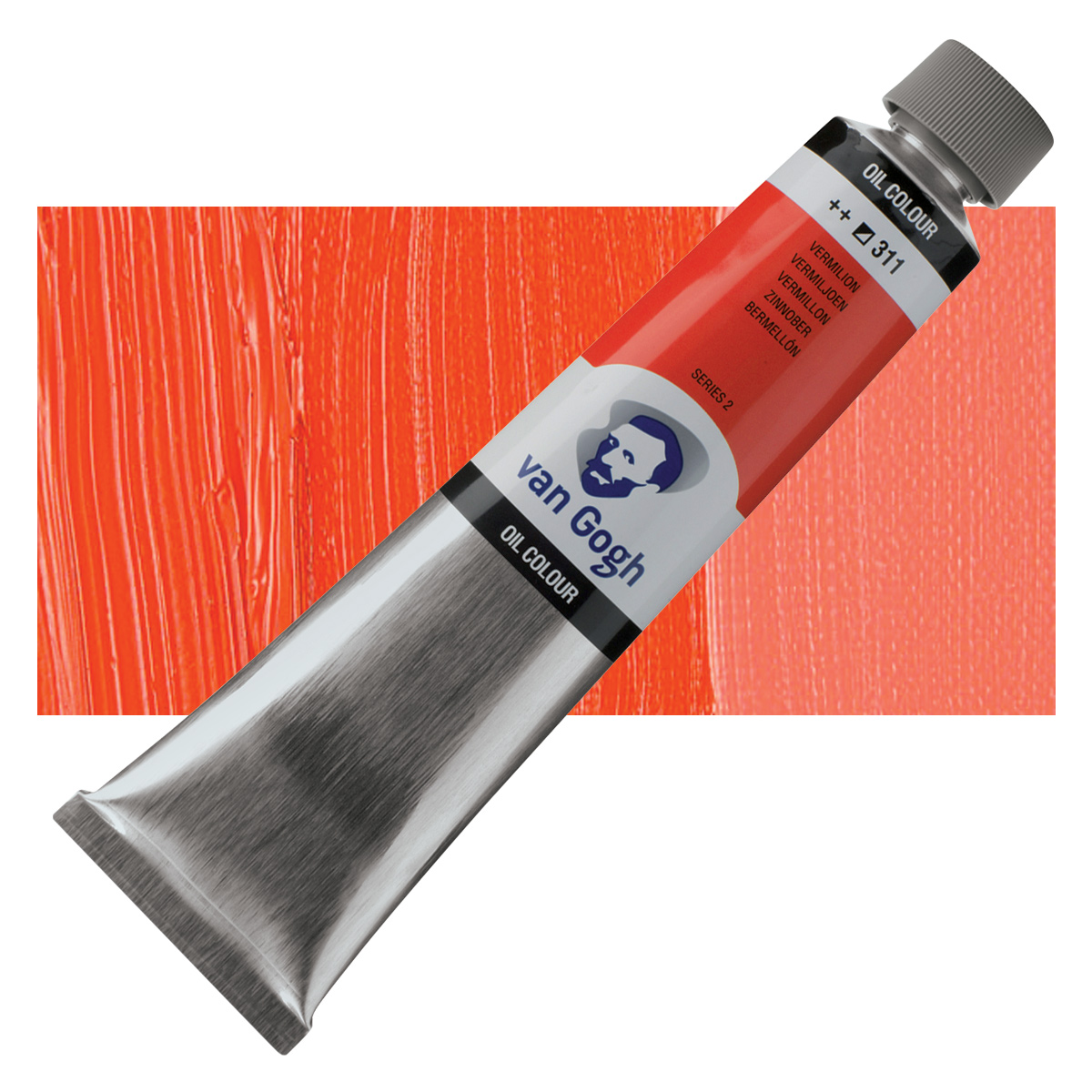 Virmilion Van Gogh Oil Paint - Vermilion, 200 ml tube | BLICK Art Materials