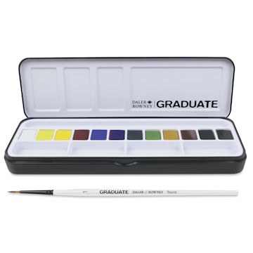 Open in modal - Daler-Rowney Graduate Watercolor Half Pans - Set of 12