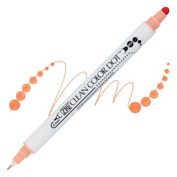 Open in modal - 82310-3710 Zig Clean Color Dot Marker - Island Coral marker and swatch