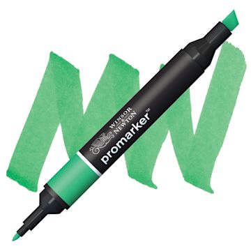 Open in modal - Winsor & Newton Promarker - Emerald marker and swatch