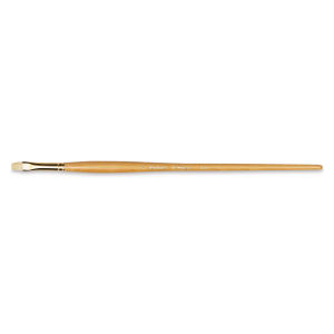 Raphael Extra White Bristle Brush - Bright, Long Handle, Size 6