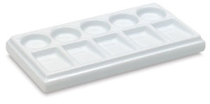 Richeson Rectangular Porcelain Palette, with 10 Wells
