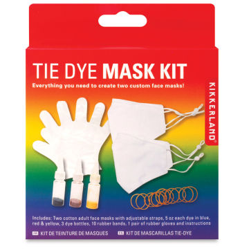 Kikkerland Tie Dye Mask Kit, packaging