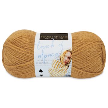 Open in modal - Lion Brand Touch of Alpaca Yarn - Goldenrod