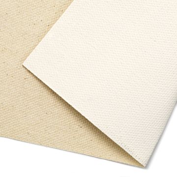 Open in modal - Blick Acrylic Primed Cotton Canvas - Medium, 72" x 1 yard, Acrylic Primed, by the Yard, close-up of canvas