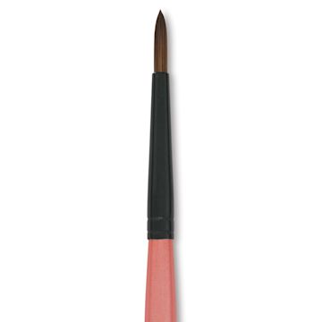 Open in modal - Dynasty Water Lily Watercolor Brush - Short Handle, Round, Size 3, close-up