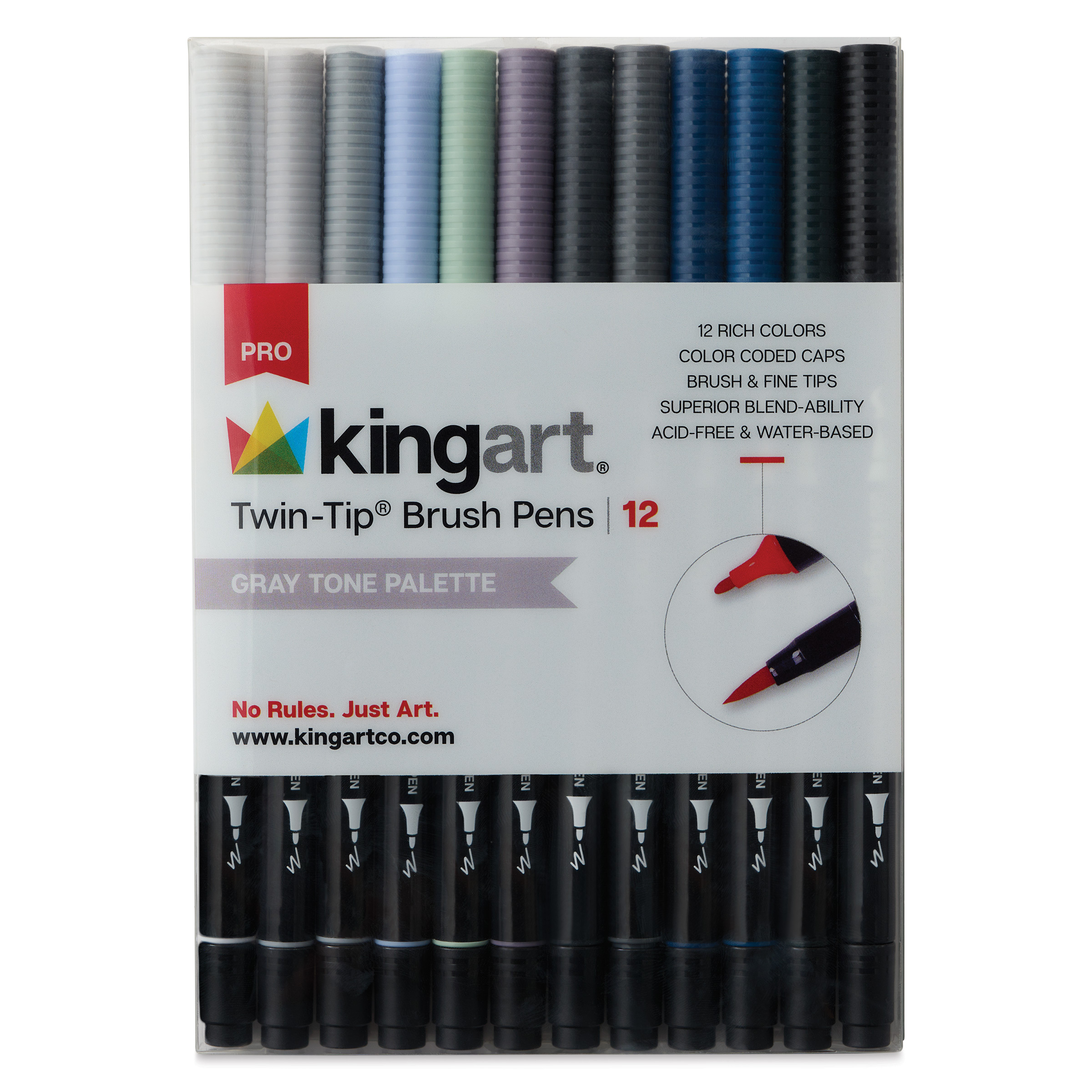 Drawing Pens Kingart Fine Line Pen Set 48 KINGART Fine Line Color