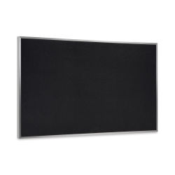 Ghent Recycled Rubber Tackboard - 8 ft x 4 ft, Black