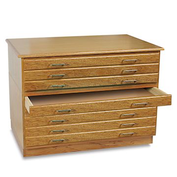 Open in modal - Richeson Oak Flat File - 8 Drawer