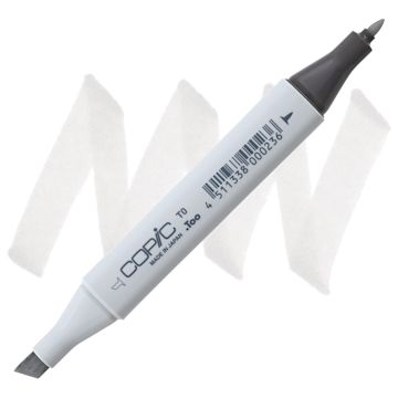 Open in modal - Copic Classic Marker - Toner Gray T-0 marker and swatch
