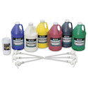 Blick Original Formula Student Tempera Paints - Pump Kit, Set of 6, Basic Colors, Half Gallon