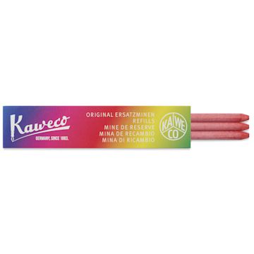 Open in modal - Kaweco Clutch Pencil All Purpose Lead Refills - Red, 5.6 mm, Pkg of 3, leads shown out of pack