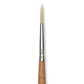 Open in modal - Escoda Futura Synthetic Bristle Brush - Series 5400, Round, Size 2, Long Handle, close-up