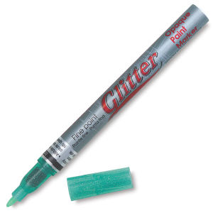 Decocolor Glitter Marker - Glitter Green, Fine Point