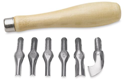 Small Wooden Linoleum Cutter BLICK Art Materials