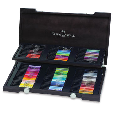 Faber-Castell Pitt Artist Pens - Assorted Colors, Assorted Nibs, Set of 90 (Box open, two trays of pens)  